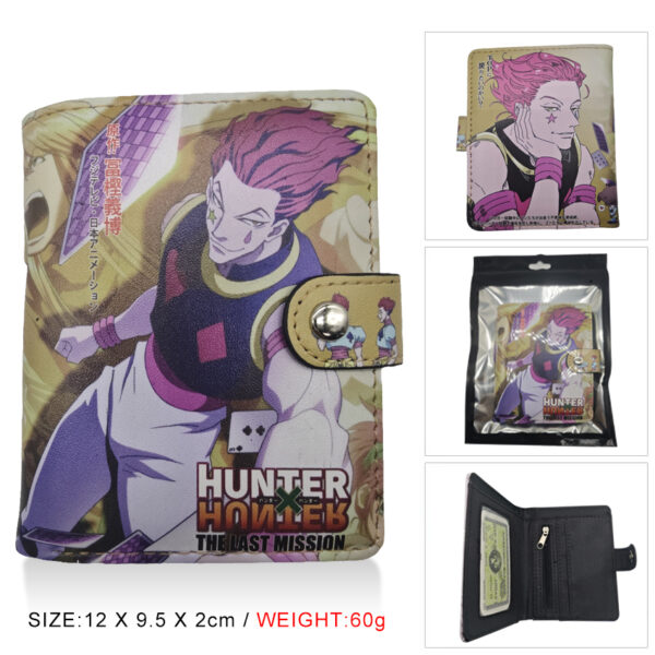 CD-010 Hunter x Hunter Wallet Button PVC Purse12x9.5x2cm