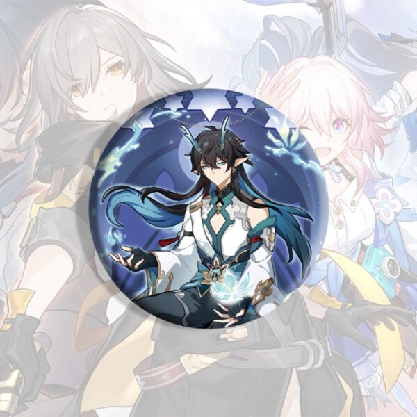 MCMK1303  Honkai Star Rail  Brooch  Price for 5 pcs 58mm Anime Badges