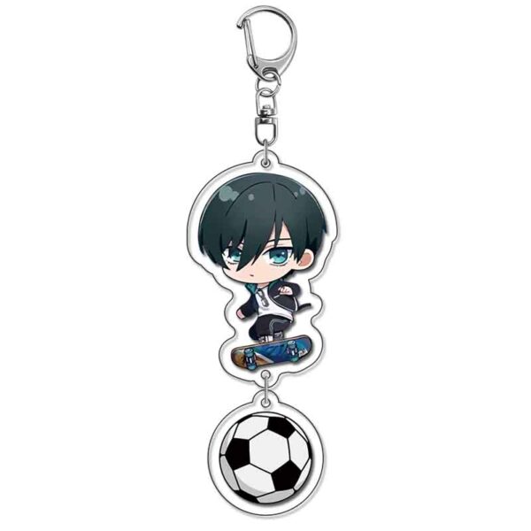 18186 Blue Lock Acrylic Key Chain price for 5 pcs 5.5cm