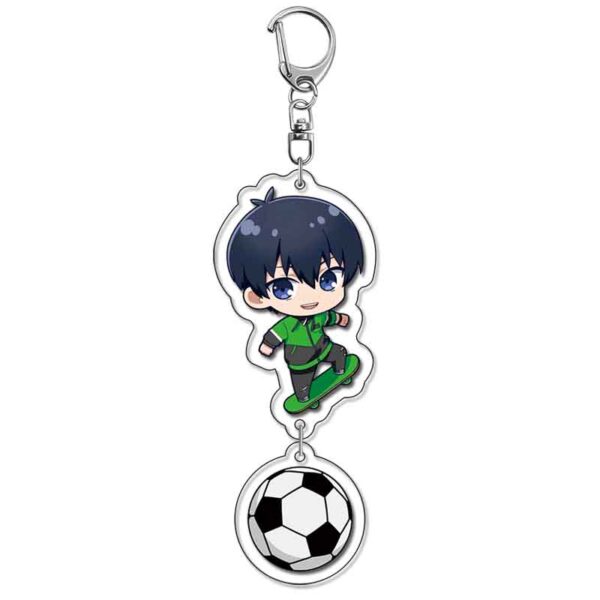 18188 Blue Lock Acrylic Key Chain price for 5 pcs 5.5cm