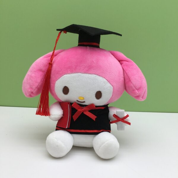 MCPC803 Graduation Season Dr. Plush Doll Cartoon Graduation Gift My Melody Doll 19CM