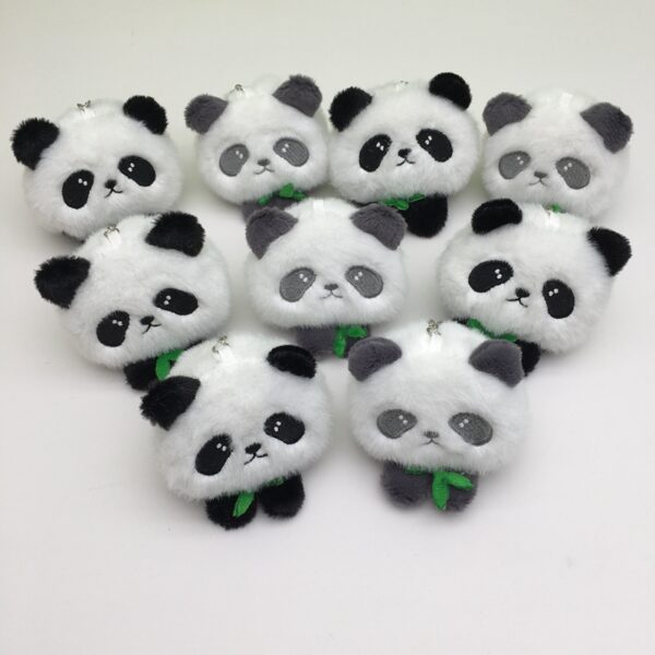 MCPC808 Giant Panda Plush Toy Doll Bag Pendant Keychain  price for 10 pcs  8cm