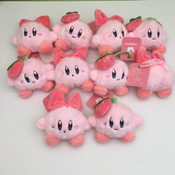 MCPC809 Kirby Plush Toy Doll Bag Pendant Keychain  price for 10 pcs  11cm