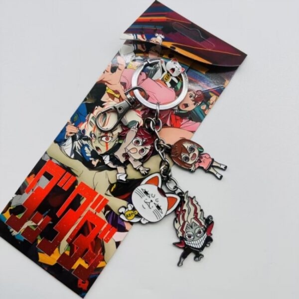 MCMK1453 DAN DA DAN Anime cartoon pendant metal keychain backpack pendant