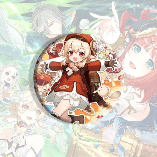 MCMK1469 Genshin Impact Anime tinplate brooch badge price for 5 pcs
