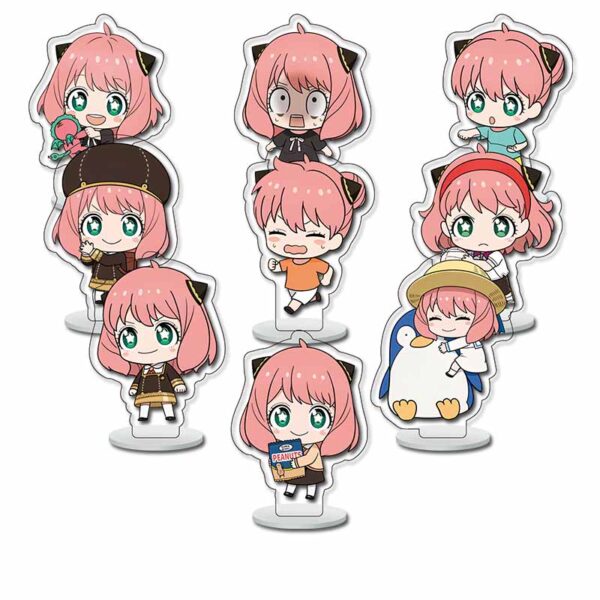 B499 SPY x FAMILY Acrylic Display Stands Standee price for 9 pcs a set 6cm