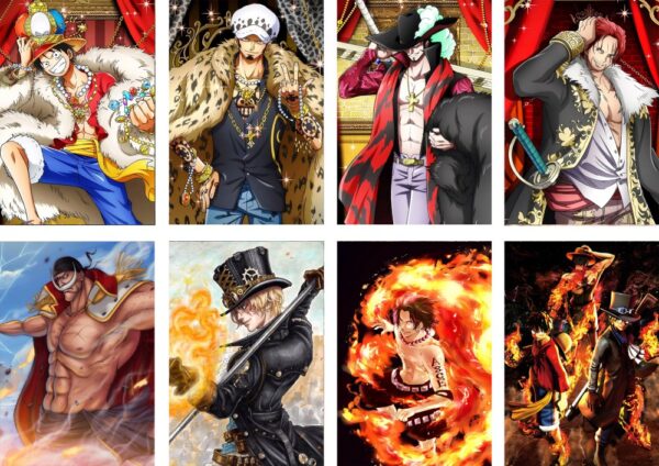 MCPT020 One Piece Posters price for 5 sets 8 pcs a set 29x42cm