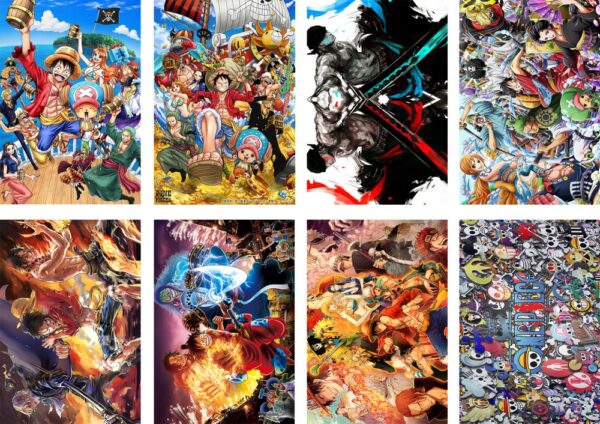 MCPT022 One Piece Posters price for 5 sets 8 pcs a set 29x42cm