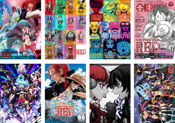 MCPT024 One Piece Posters price for 5 sets 8 pcs a set 29x42cm
