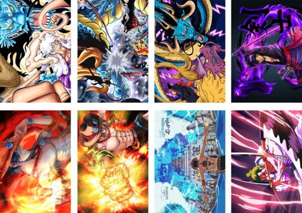 MCPT025 One Piece Posters price for 5 sets 8 pcs a set 29x42cm