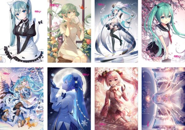 MCPT029 Vocaloid Posters price for 5 sets 8 pcs a set 29x42cm