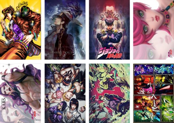 MCPT033 JOJO Posters price for 5 sets 8 pcs a set 29x42cm