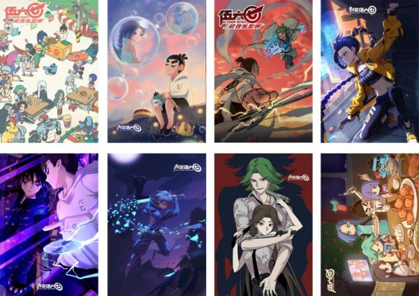 MCPT035 Scissor Seven Posters price for 5 sets 8 pcs a set 29x42cm