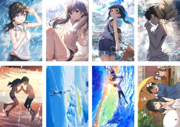 MCPT037 Weathering With You Posters price for 5 sets 8 pcs a set 29x42cm