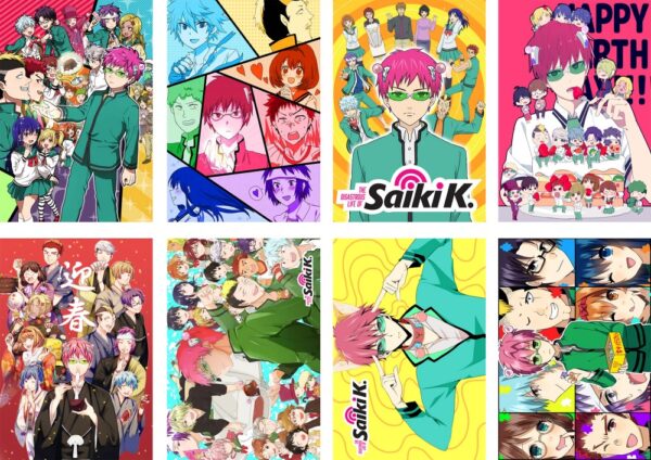 MCPT042 Saiki Kusuo Posters price for 5 sets 8 pcs a set 29x42cm