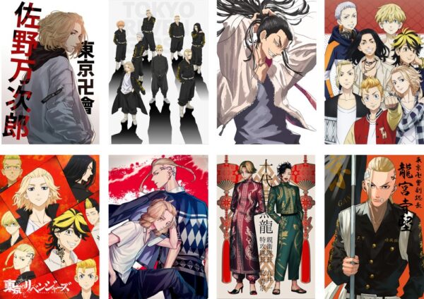 MCPT050 Tokyo Revengers Posters price for 5 sets 8 pcs a set 29x42cm