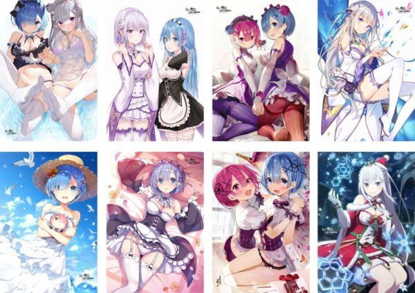 MCPT055 Re Zero Posters price for 5 sets 8 pcs a set 29x42cm