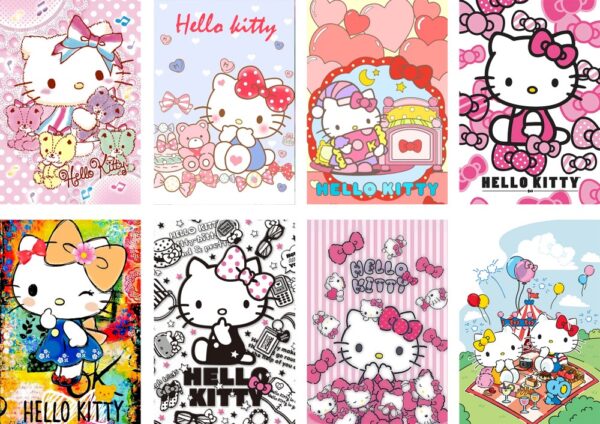 MCPT056 Hello Kitty  Posters price for 5 sets 8 pcs a set 29x42cm
