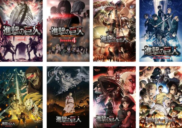 MCPT065 Attack on Titan Posters price for 5 sets 8 pcs a set 29x42cm