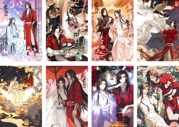 MCPT076 Heaven Official's Blessing Tian Guan Ci Fu Posters price for 5 sets 8 pcs a set 29x42cm