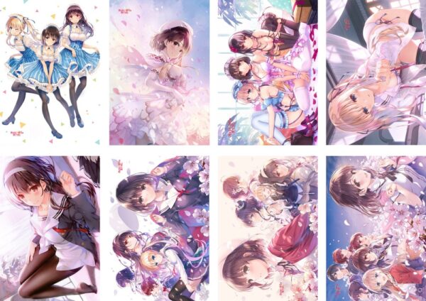 MCPT092 Saekano: How to Raise a Boring Girlfriend Posters price for 5 sets 8 pcs a set 29x42cm