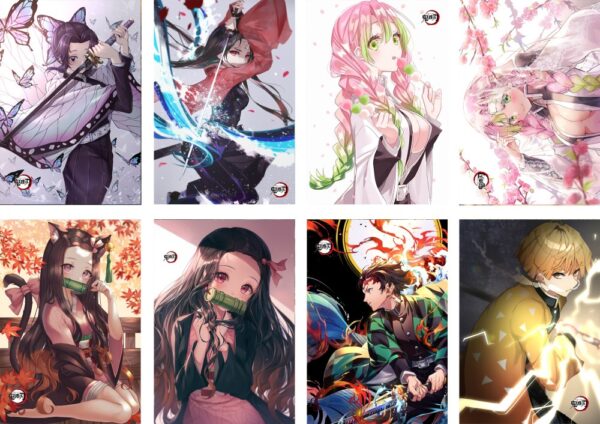 MCPT094 Demon Slayer Posters price for 5 sets 8 pcs a set 29x42cm