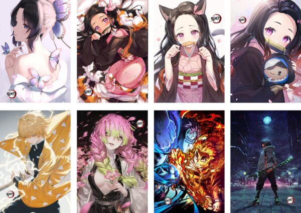 MCPT096 Demon Slayer Posters price for 5 sets 8 pcs a set 29x42cm