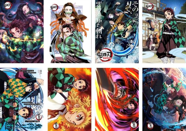 MCPT097 Demon Slayer Posters price for 5 sets 8 pcs a set 29x42cm