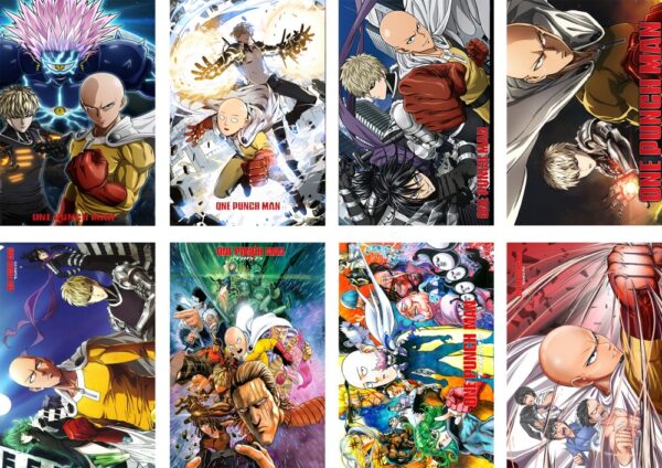 MCPT107 One Punch Man Posters price for 5 sets 8 pcs a set 29x42cm