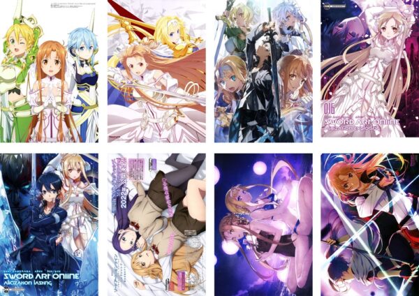 MCPT112 Sword Art Online Posters price for 5 sets 8 pcs a set 29x42cm