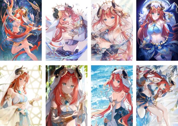 MCPT122 Genshin Impact Posters price for 5 sets 8 pcs a set 29x42cm