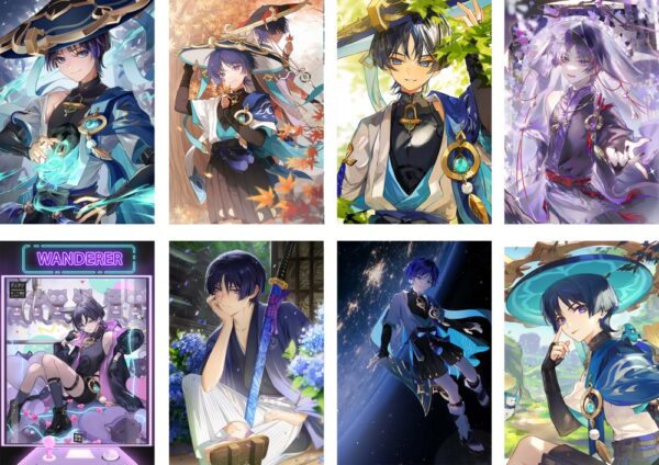 MCPT131 Genshin Impact Skirmishers Posters price for 5 sets 8 pcs a set 29x42cm
