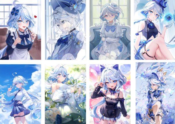 MCPT133 Genshin Impact Furniture Posters price for 5 sets 8 pcs a set 29x42cm