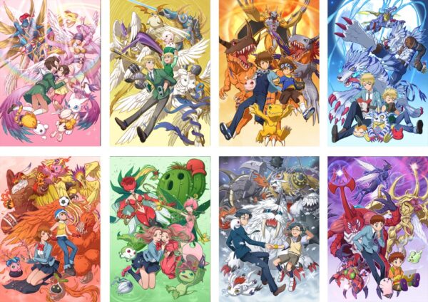 MCPT137 Digimon Posters price for 5 sets 8 pcs a set 29x42cm