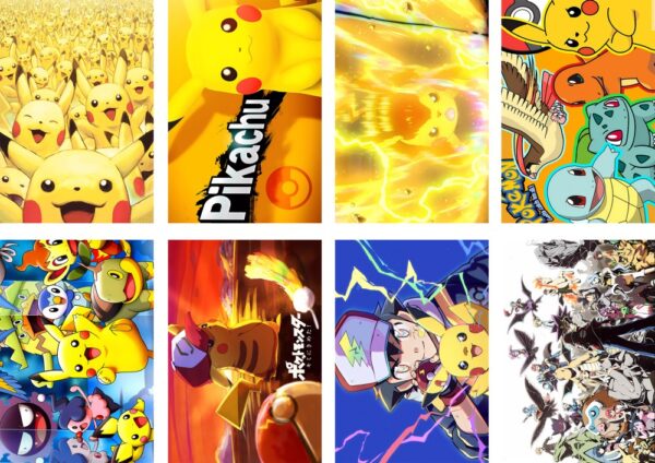 MCPT162 Pokemon Pikachu Posters price for 5 sets 8 pcs a set 29x42cm