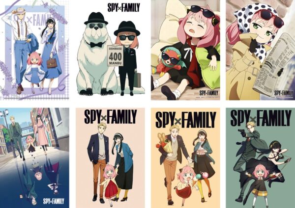 MCPT169 SPY x FAMILY Posters price for 5 sets 8 pcs a set 29x42cm