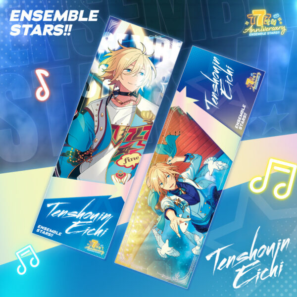 MCCD032 Ensemble Stars Laser Ticket Double-sided Gold Stamping Bookmark 21*7cm price for 5 pcs