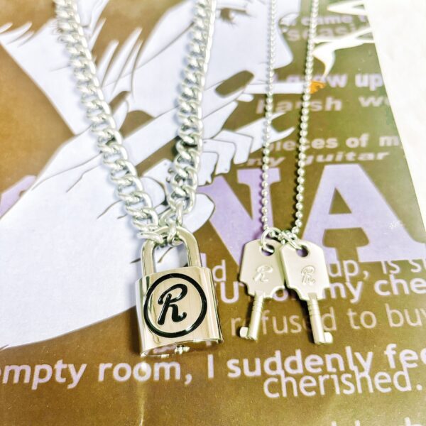 MCMK1586 NANA Stylish Punk lock necklaces with a keys Style B