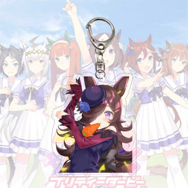 10596 Uma musume Pretty Derby Acrylic Key Chain price for 5 pcs 5.5cm
