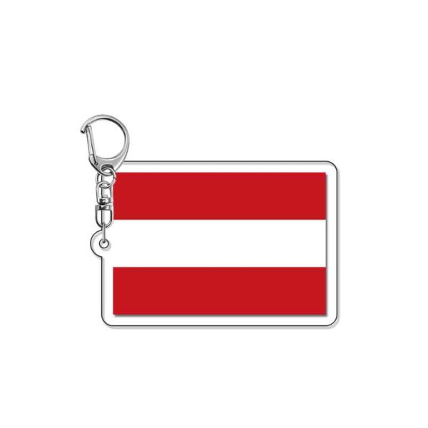 18978 Austria Flag Acrylic Key Chain price for 5 pcs 5.5cm