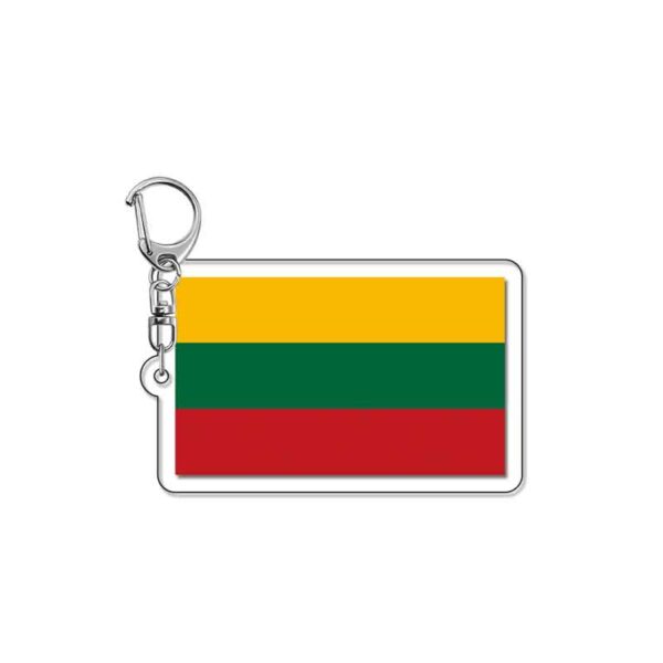 18989 Lithuanian Flag Acrylic Keychain price for 5 pcs