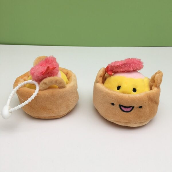 MCPC890 Steamer Basket Shaomai Plush Toy  Bag Charm  Cartoon Creative Keychain Charm  9CM price for 10 pcs