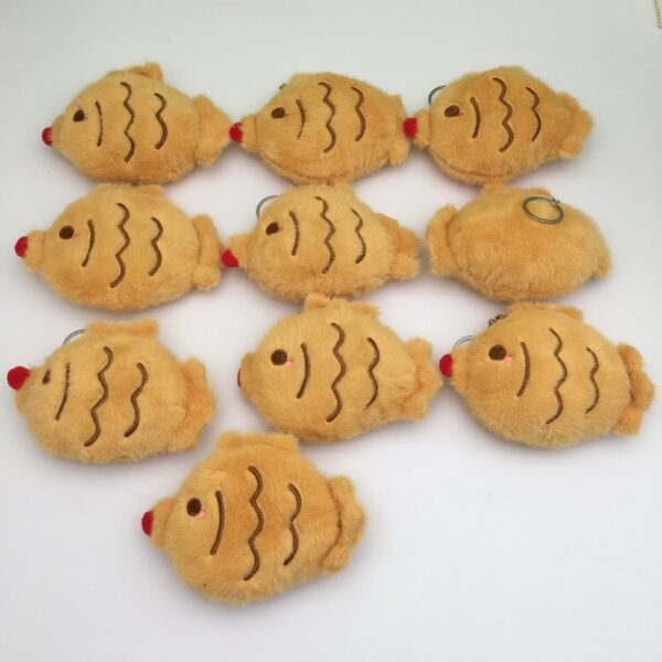 MCPC893 Japanese-style Taiyaki Plush Toy  Bag Charm  Cartoon Keychain Charm  15*11CM price for 10 pcs