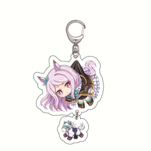 Y553 Uma musume Pretty Derby Acrylic Key Chain price for 5 pcs 5.5cm