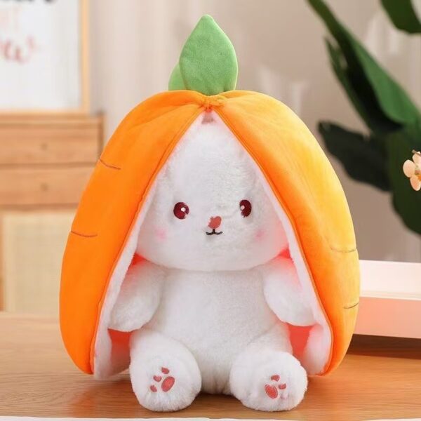 MCPC915 Tiktok Trends Rabbit Fruit Transformed into Strawberry Rabbit Doll Plush Toy Carrot Rabbit Doll Plush 18cm 25cm 35cm Price for 3 pcs