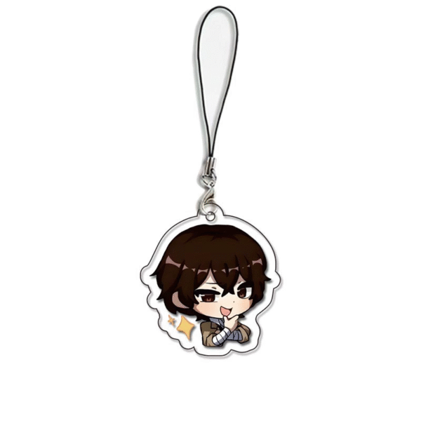 19289 Bungo Stray Dogs Acrylic Phone Straps Key Chains price for 5 pcs