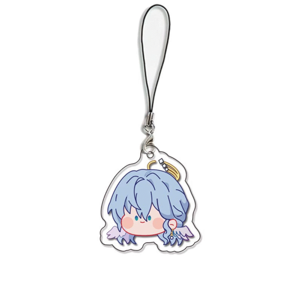 19313 Genshin Impact Acrylic Phone Straps Key Chains price for 5 pcs