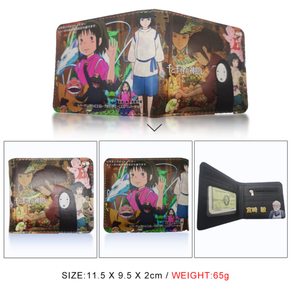 CG-007 - Hayao Miyazaki - Spirited Away Wallet 18.5x9.5x2cm 100g PU Purse