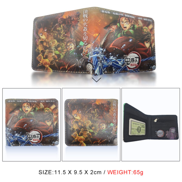 CG-082-Demon Slayer Wallet 18.5x9.5x2cm 100g PU Purse