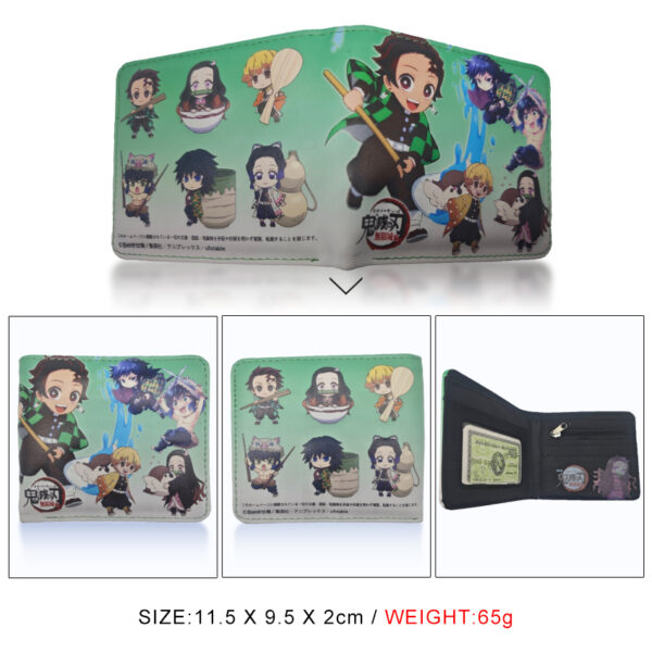 CG-083-Demon Slayer Wallet 18.5x9.5x2cm 100g PU Purse